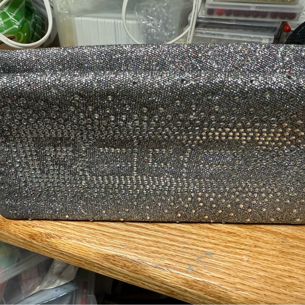 Rebel Athletic Makeup bag with rhinestone logo